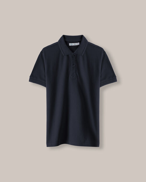 Polo Manga Corta Azul Marino